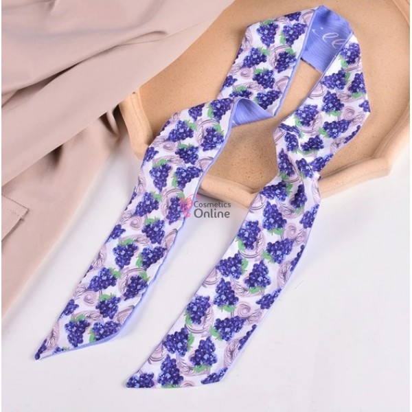 Esarfa din matase fina Cod ESF029CC Purple cu model